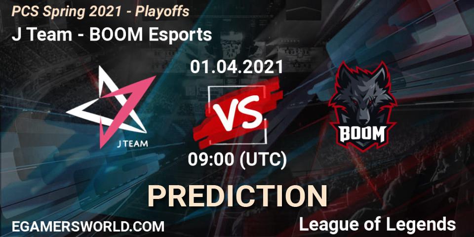 Pronósticos J Team - BOOM Esports. 01.04.2021 at 09:00. PCS Spring 2021 - Playoffs - LoL