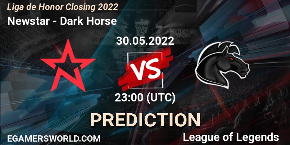 Pronósticos Newstar - Dark Horse. 30.05.2022 at 23:00. Liga de Honor Closing 2022 - LoL