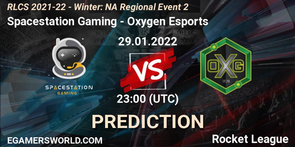 Pronósticos Spacestation Gaming - Oxygen Esports. 29.01.2022 at 23:00. RLCS 2021-22 - Winter: NA Regional Event 2 - Rocket League