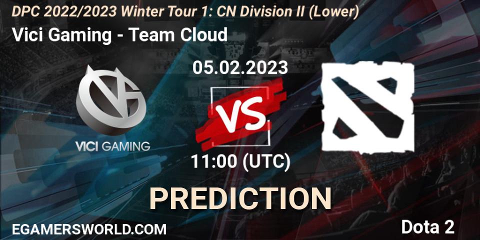Pronósticos Vici Gaming - Team Cloud. 05.02.23. DPC 2022/2023 Winter Tour 1: CN Division II (Lower) - Dota 2