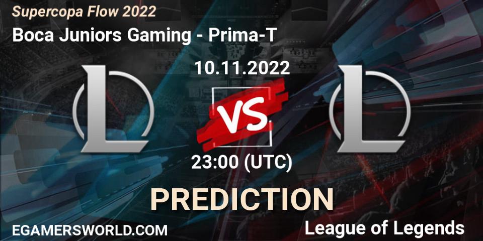Pronósticos Boca Juniors Gaming - Prima-T. 10.11.2022 at 23:30. Supercopa Flow 2022 - LoL