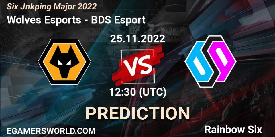 Pronósticos Wolves Esports - BDS Esport. 25.11.2022 at 14:30. Six Jönköping Major 2022 - Rainbow Six