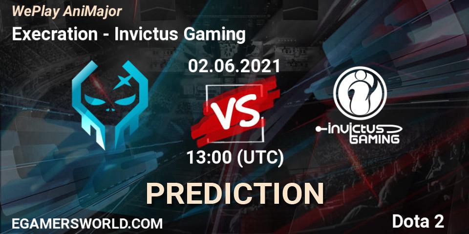 Pronósticos Execration - Invictus Gaming. 02.06.2021 at 14:01. WePlay AniMajor 2021 - Dota 2