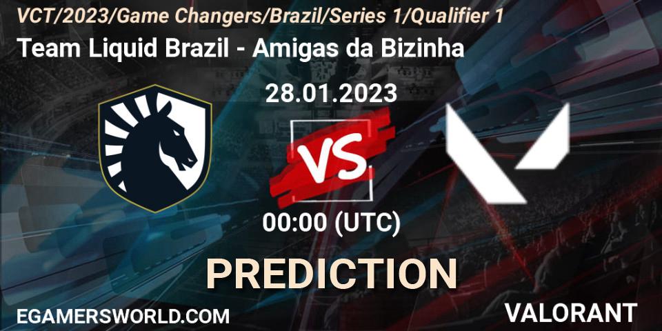 Pronósticos Team Liquid Brazil - Amigas da Bizinha. 27.01.23. VCT 2023: Game Changers Brazil Series 1 - Qualifier 1 - VALORANT