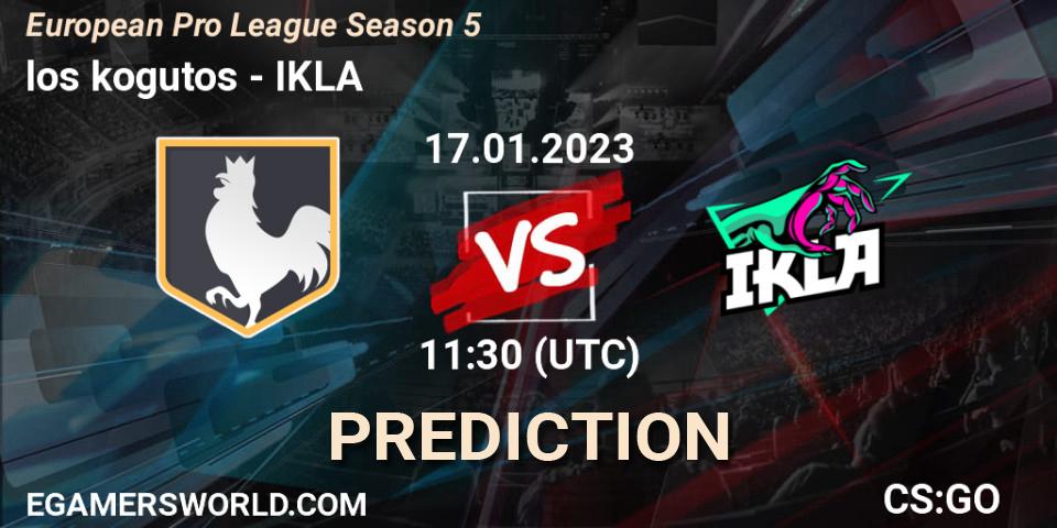 Pronósticos los kogutos - IKLA. 17.01.23. European Pro League Season 5 - CS2 (CS:GO)