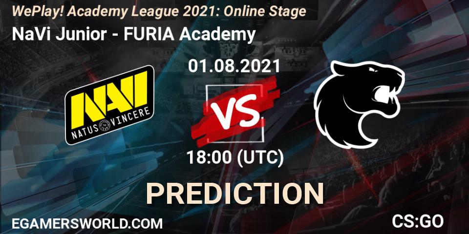 Pronósticos NaVi Junior - FURIA Academy. 01.08.2021 at 17:45. WePlay Academy League Season 1: Online Stage - Counter-Strike (CS2)