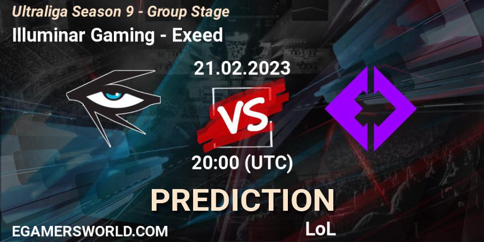 Pronósticos Illuminar Gaming - Exeed. 22.02.23. Ultraliga Season 9 - Group Stage - LoL