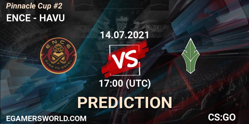 Pronósticos ENCE - HAVU. 14.07.2021 at 17:40. Pinnacle Cup #2 - Counter-Strike (CS2)