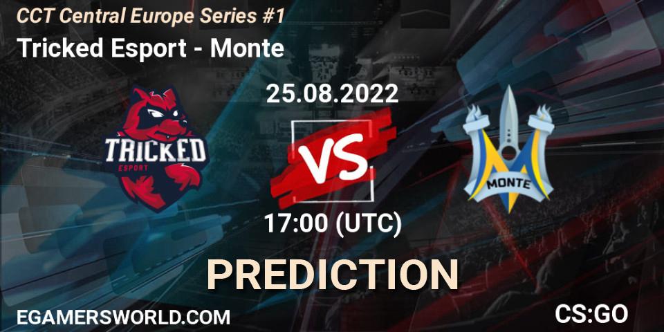 Pronósticos Tricked Esport - Monte. 25.08.2022 at 17:30. CCT Central Europe Series #1 - Counter-Strike (CS2)