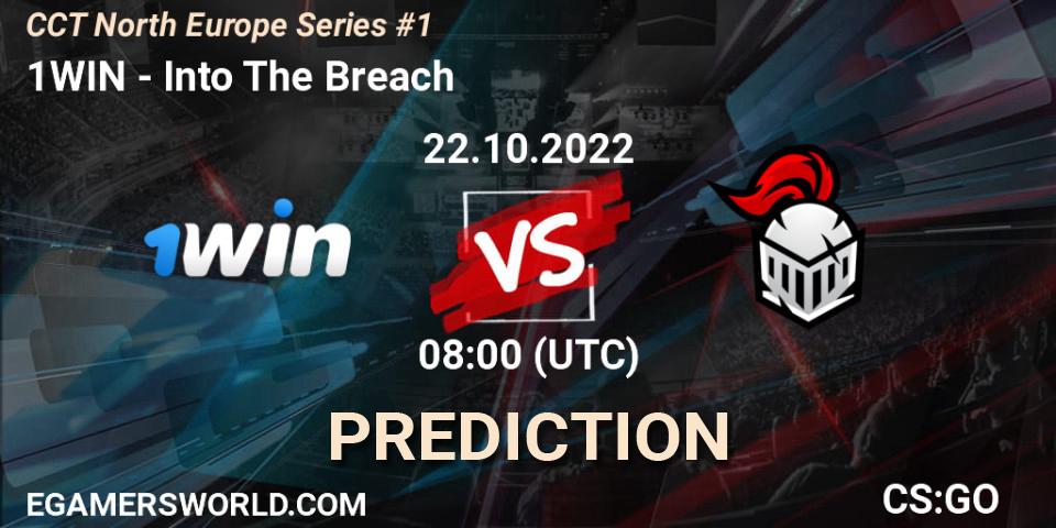 Pronósticos 1WIN - Into The Breach. 22.10.2022 at 08:00. CCT North Europe Series #1 - Counter-Strike (CS2)