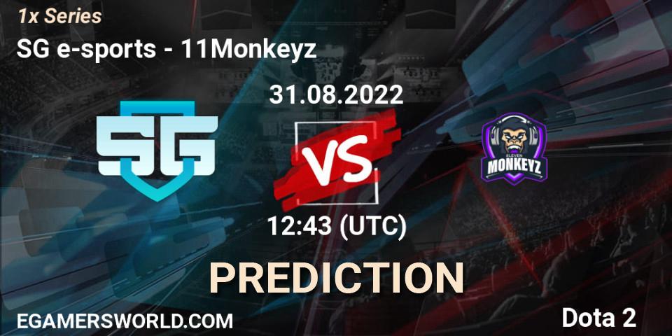 Pronósticos SG e-sports - 11Monkeyz. 31.08.2022 at 12:43. 1x Series - Dota 2