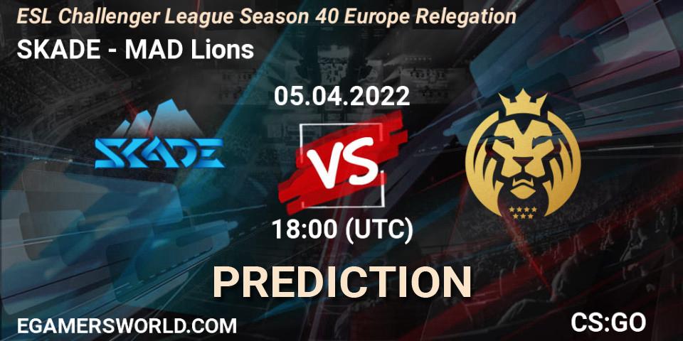Pronósticos SKADE - MAD Lions. 05.04.22. ESL Challenger League Season 40 Europe Relegation - CS2 (CS:GO)
