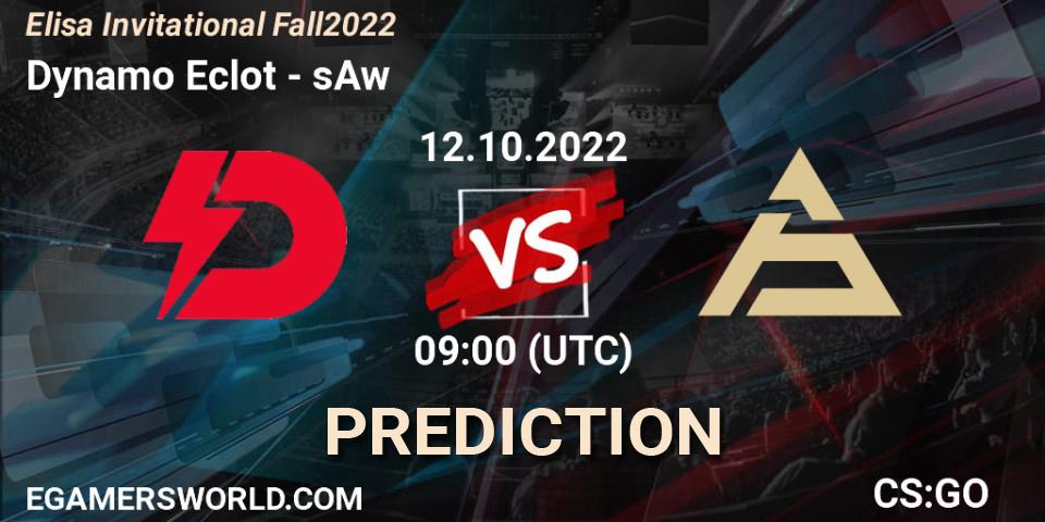 Pronósticos Dynamo Eclot - sAw. 12.10.2022 at 09:00. Elisa Invitational Fall 2022 - Counter-Strike (CS2)