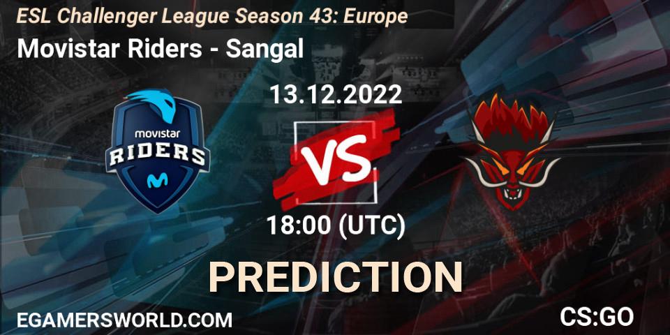 Pronósticos Movistar Riders - Sangal. 13.12.2022 at 18:00. ESL Challenger League Season 43: Europe - Counter-Strike (CS2)