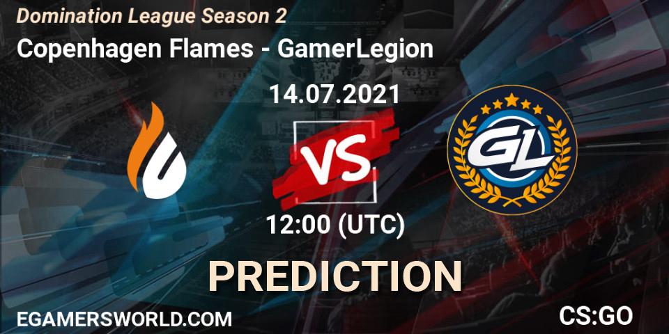 Pronósticos Copenhagen Flames - GamerLegion. 14.07.21. Domination League Season 2 - CS2 (CS:GO)