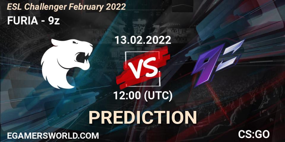 Pronósticos FURIA - 9z. 13.02.2022 at 12:00. ESL Challenger February 2022 - Counter-Strike (CS2)