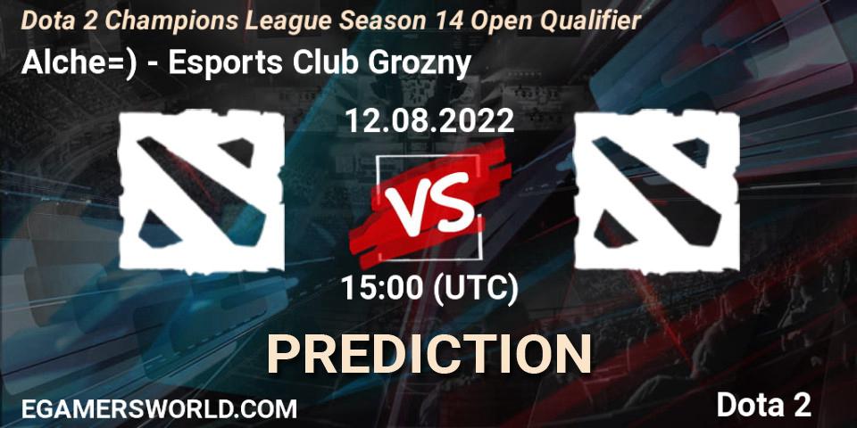 Pronósticos Alche=) - Esports Club Grozny. 12.08.2022 at 15:00. Dota 2 Champions League Season 14 Open Qualifier - Dota 2