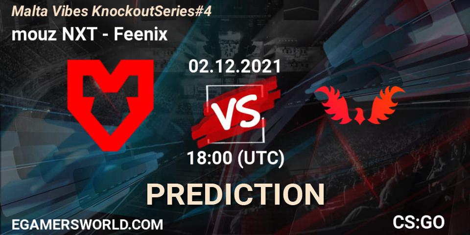 Pronósticos mouz NXT - Feenix. 02.12.2021 at 18:10. Malta Vibes Knockout Series #4 - Counter-Strike (CS2)