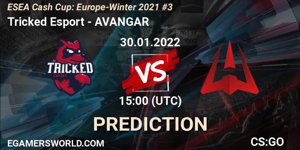 Pronósticos Tricked Esport - AVANGAR. 30.01.2022 at 15:00. ESEA Cash Cup: Europe - Winter 2021 #3 - Counter-Strike (CS2)