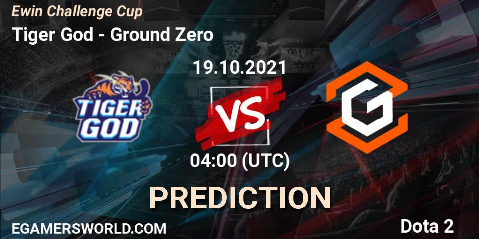 Pronósticos Tiger God - Ground Zero. 19.10.21. Ewin Challenge Cup - Dota 2