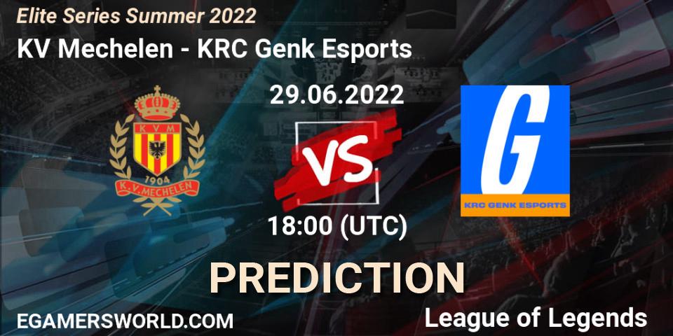 Pronósticos KV Mechelen - KRC Genk Esports. 29.06.22. Elite Series Summer 2022 - LoL
