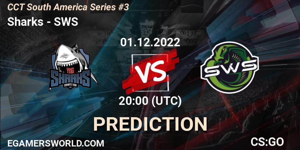 Pronósticos Sharks - SWS. 01.12.22. CCT South America Series #3 - CS2 (CS:GO)