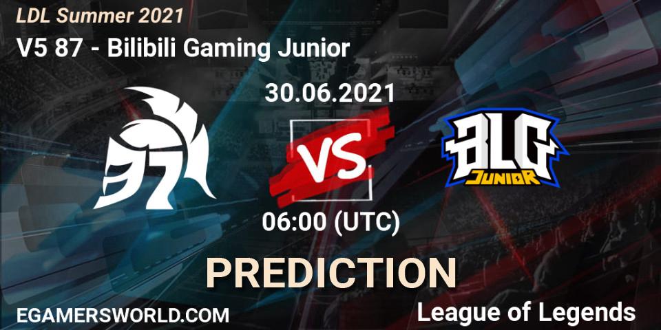 Pronósticos V5 87 - Bilibili Gaming Junior. 30.06.2021 at 06:00. LDL Summer 2021 - LoL