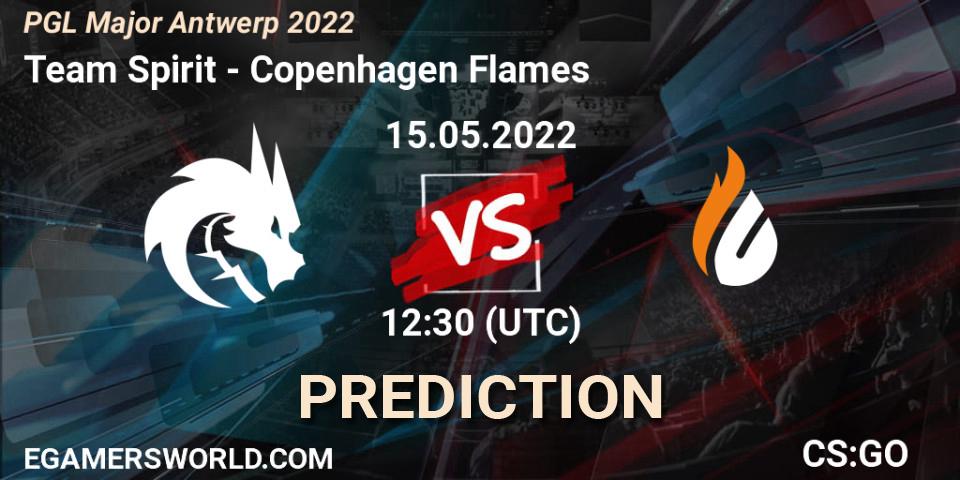 Pronósticos Team Spirit - Copenhagen Flames. 15.05.2022 at 12:55. PGL Major Antwerp 2022 - Counter-Strike (CS2)