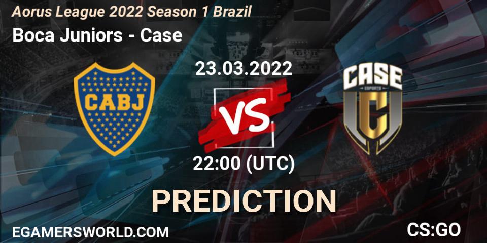 Pronósticos Boca Juniors - Case. 23.03.2022 at 22:00. Aorus League 2022 Season 1 Brazil - Counter-Strike (CS2)