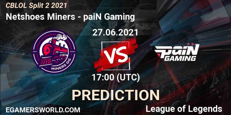 Pronósticos Netshoes Miners - paiN Gaming. 27.06.2021 at 17:00. CBLOL Split 2 2021 - LoL
