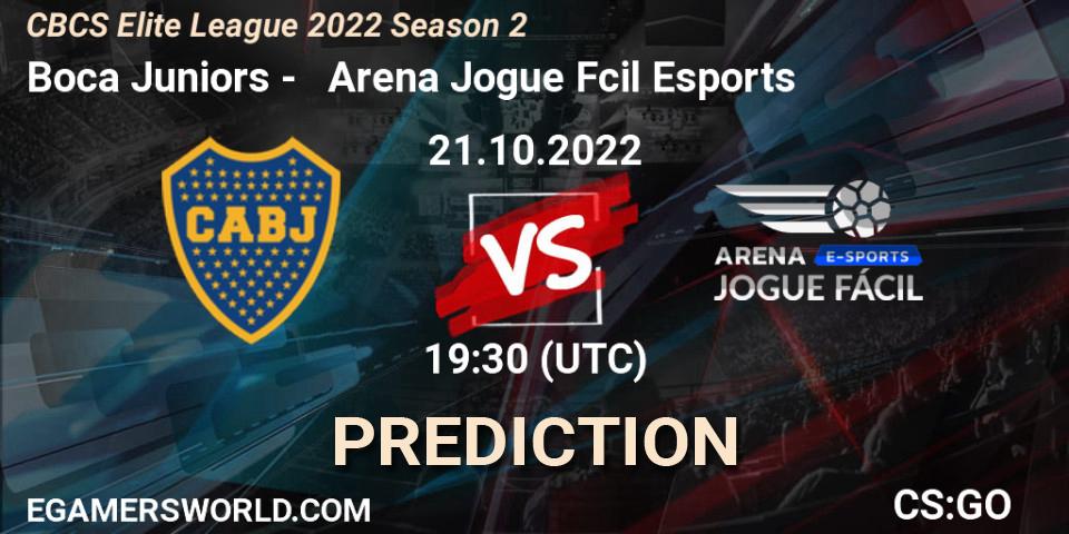 Pronósticos Boca Juniors - Arena Jogue Fácil Esports. 21.10.2022 at 19:40. CBCS Elite League 2022 Season 2 - Counter-Strike (CS2)