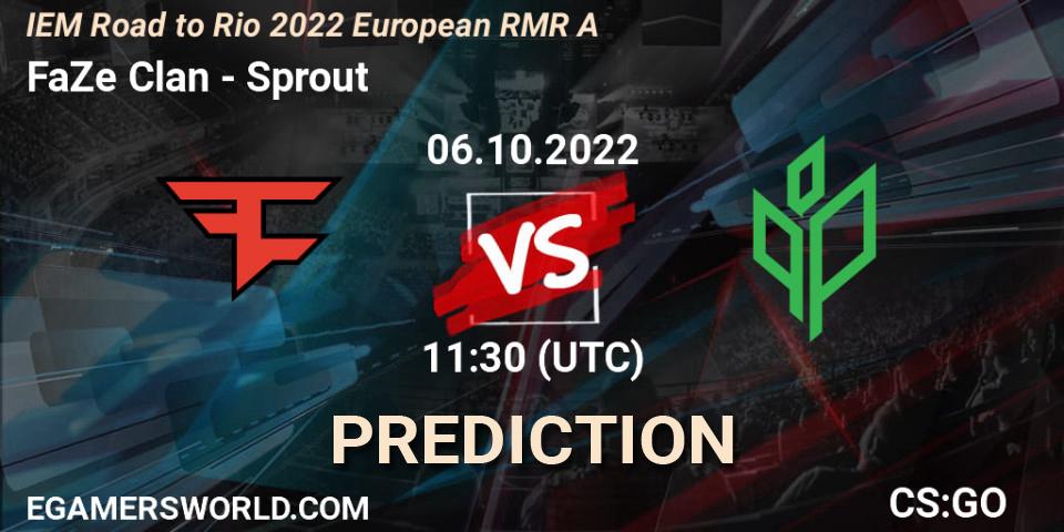 Pronósticos FaZe Clan - Sprout. 06.10.2022 at 11:30. IEM Road to Rio 2022 European RMR A - Counter-Strike (CS2)