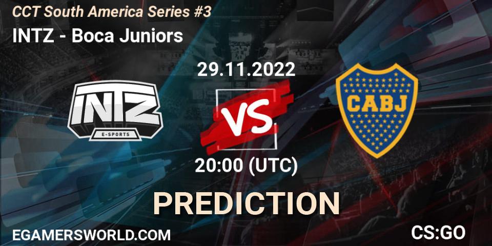 Pronósticos INTZ - Boca Juniors. 29.11.22. CCT South America Series #3 - CS2 (CS:GO)