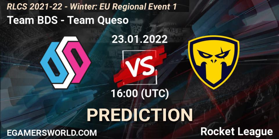 Pronósticos Team BDS - Team Queso. 23.01.2022 at 16:00. RLCS 2021-22 - Winter: EU Regional Event 1 - Rocket League