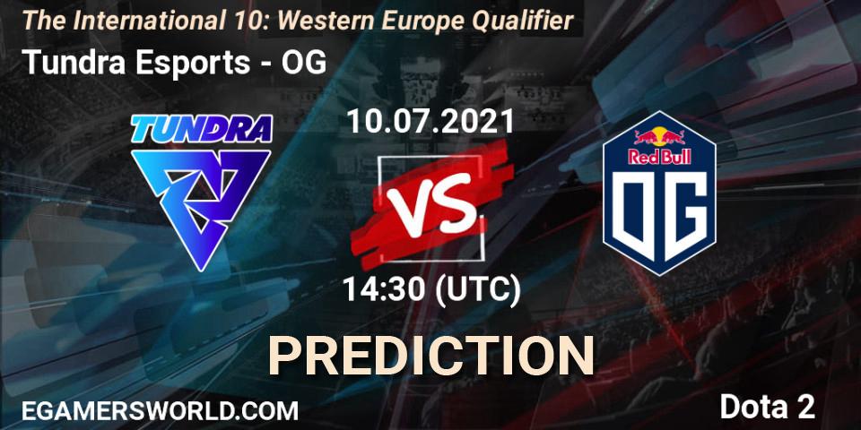 Pronósticos Tundra Esports - OG. 10.07.2021 at 15:00. The International 10: Western Europe Qualifier - Dota 2