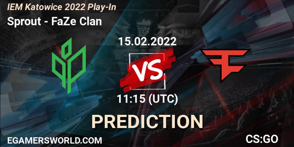 Pronósticos Sprout - FaZe Clan. 15.02.2022 at 11:20. IEM Katowice 2022 Play-In - Counter-Strike (CS2)