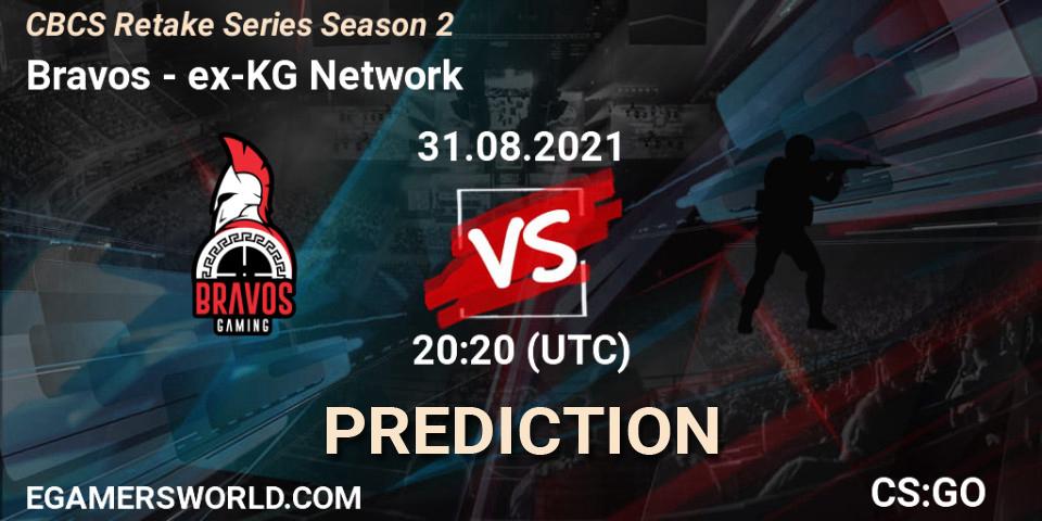 Pronósticos Bravos - ex-KG Network. 31.08.2021 at 20:10. CBCS Retake Series Season 2 - Counter-Strike (CS2)