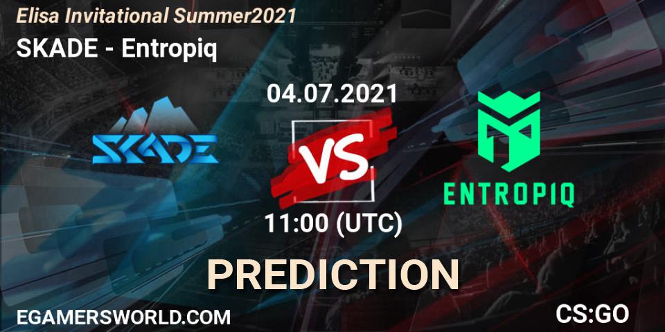 Pronósticos SKADE - Entropiq. 04.07.2021 at 11:00. Elisa Invitational Summer 2021 - Counter-Strike (CS2)