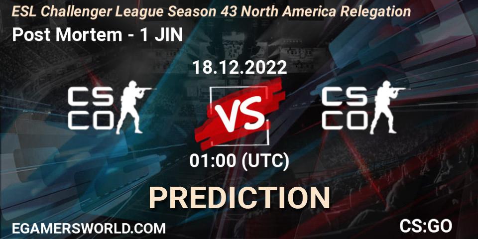 Pronósticos Post Mortem - 1 JIN. 18.12.22. ESL Challenger League Season 43 North America Relegation - CS2 (CS:GO)