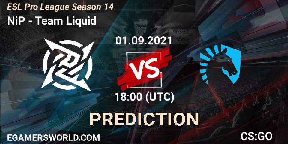 Pronósticos NiP - Team Liquid. 01.09.21. ESL Pro League Season 14 - CS2 (CS:GO)