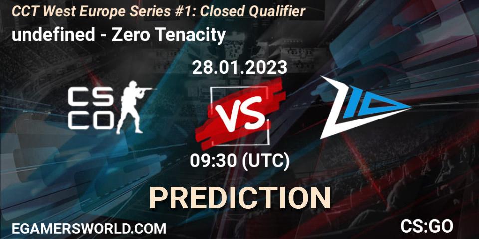 Pronósticos undefined - Zero Tenacity. 28.01.23. CCT West Europe Series #1: Closed Qualifier - CS2 (CS:GO)