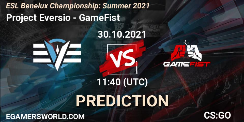 Pronósticos Project Eversio - GameFist. 30.10.21. ESL Benelux Championship: Summer 2021 - CS2 (CS:GO)