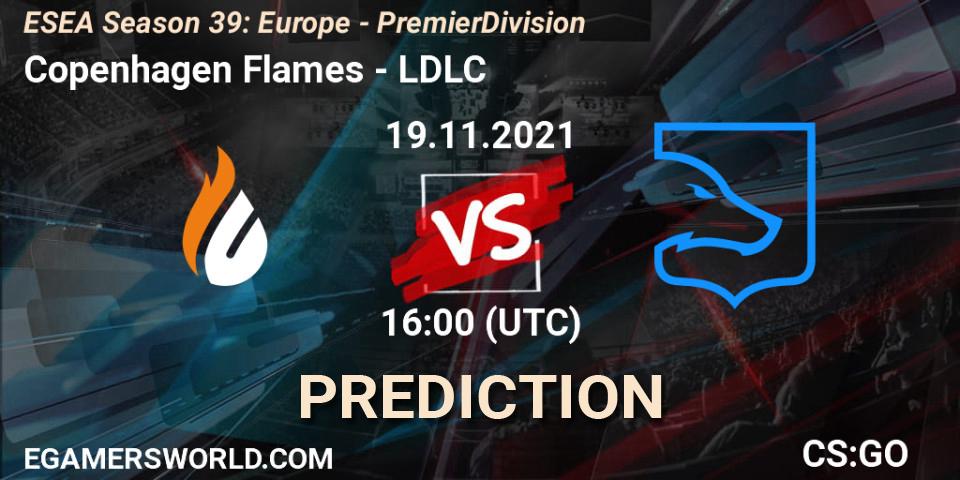 Pronósticos Copenhagen Flames - LDLC. 19.11.21. ESEA Season 39: Europe - Premier Division - CS2 (CS:GO)
