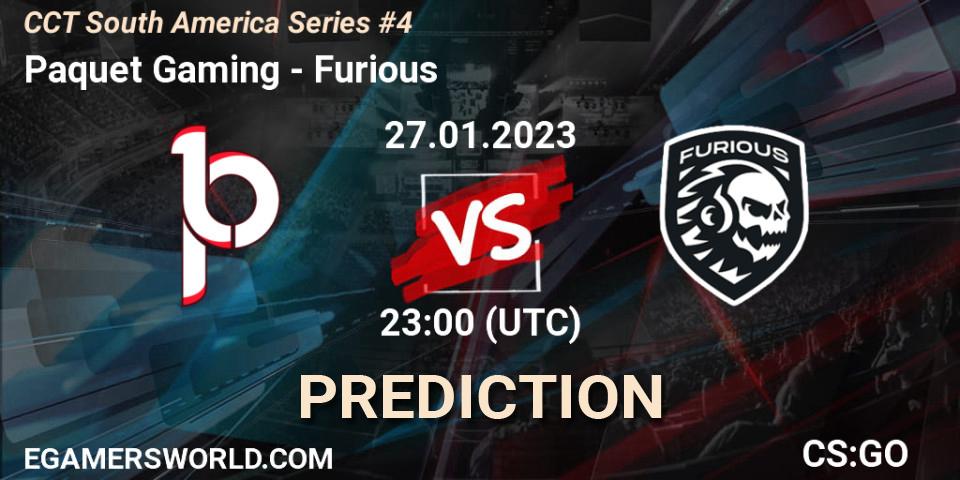 Pronósticos Paquetá Gaming - Furious. 28.01.23. CCT South America Series #4 - CS2 (CS:GO)