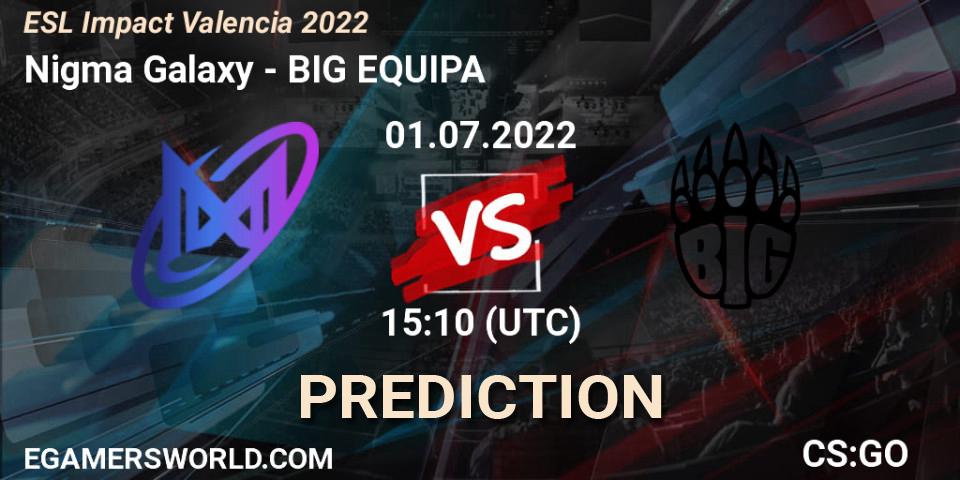 Pronósticos Galaxy Racer Female - BIG EQUIPA. 01.07.22. ESL Impact Valencia 2022 - CS2 (CS:GO)