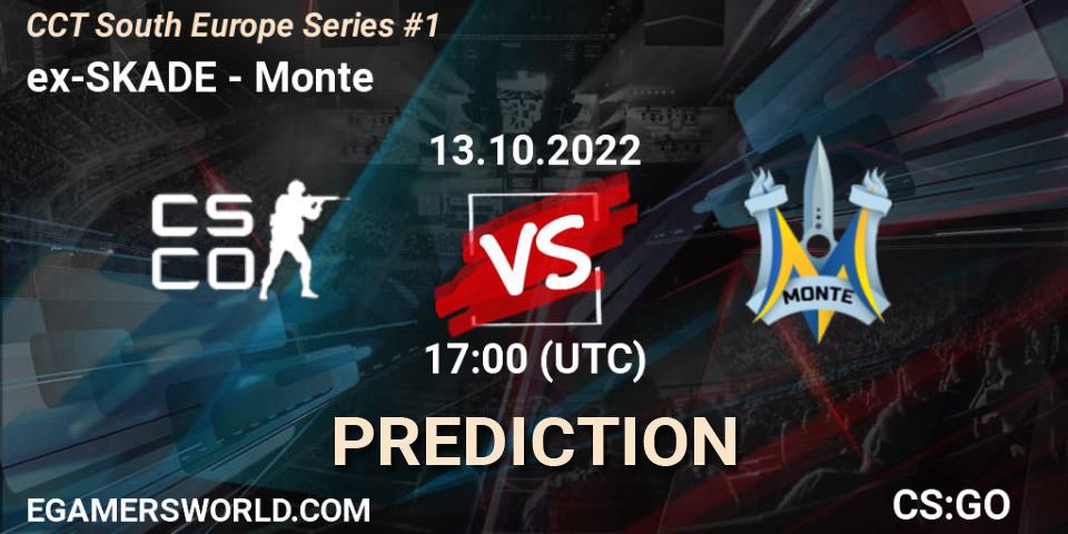 Pronósticos ex-SKADE - Monte. 13.10.22. CCT South Europe Series #1 - CS2 (CS:GO)