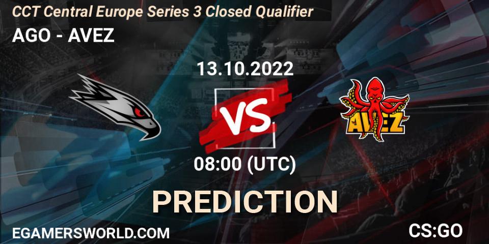 Pronósticos AGO - AVEZ. 13.10.2022 at 08:00. CCT Central Europe Series 3 Closed Qualifier - Counter-Strike (CS2)