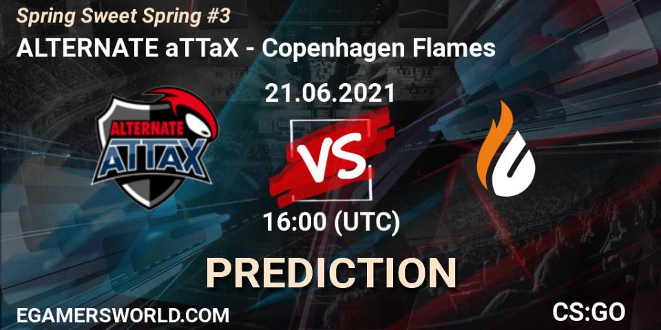 Pronósticos ALTERNATE aTTaX - Copenhagen Flames. 21.06.21. Spring Sweet Spring #3 - CS2 (CS:GO)
