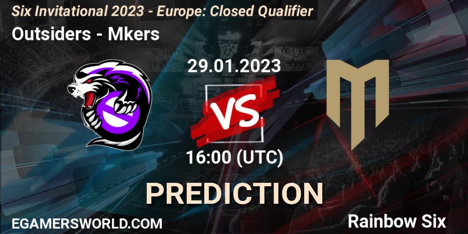 Pronósticos Outsiders - Mkers. 29.01.23. Six Invitational 2023 - Europe: Closed Qualifier - Rainbow Six