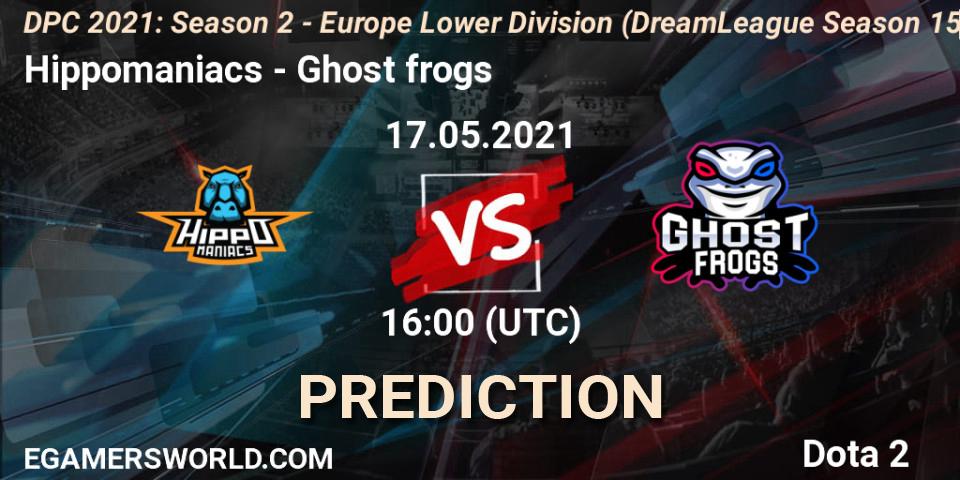 Pronósticos Hippomaniacs - Ghost frogs. 17.05.2021 at 15:55. DPC 2021: Season 2 - Europe Lower Division (DreamLeague Season 15) - Dota 2